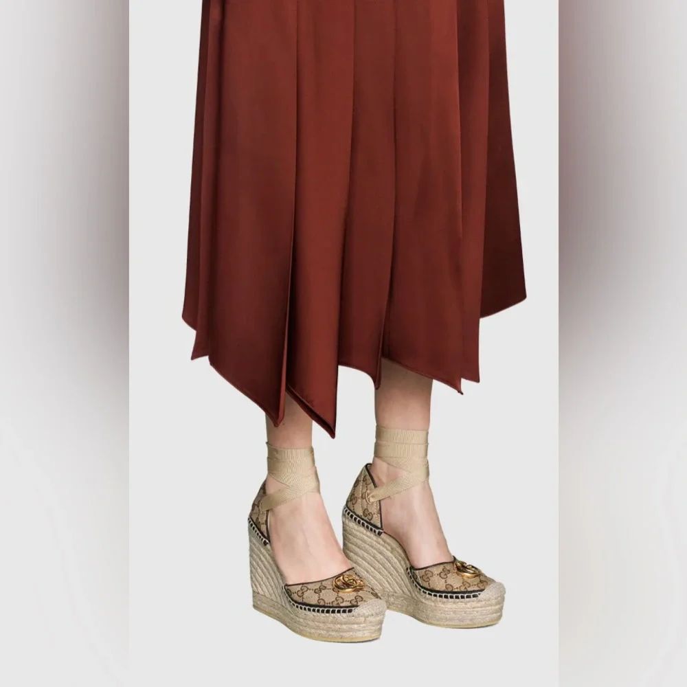 Gucci GG matelassé platform espadrille